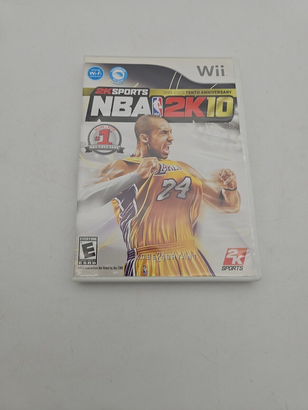 NBA 2K10 - Nintendo Wii Kobe Bryant. 1999-2009, Tenth Anniversary.